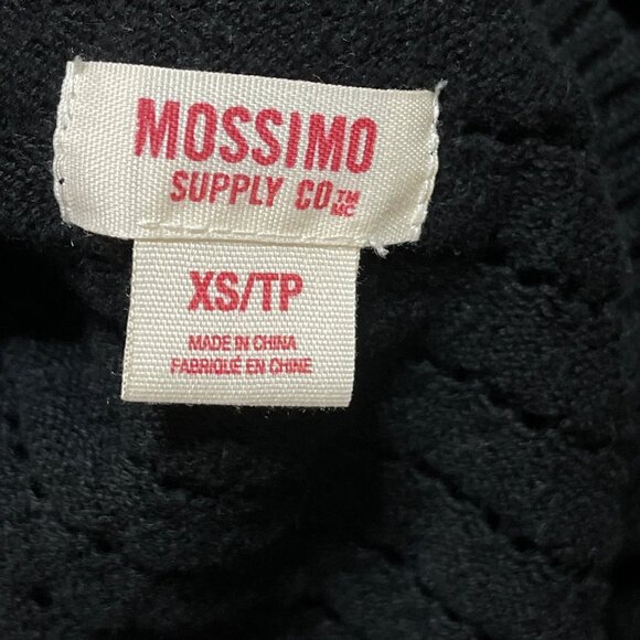 Mossimo Cropped Cardigan Sweater Black V-Neck XS Extra Small - Picture 5 of 8